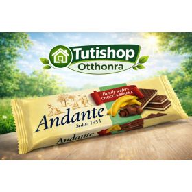   Andante Choco&banana 130g Kakaós, csokoládés és banános krémmel töltött ostya