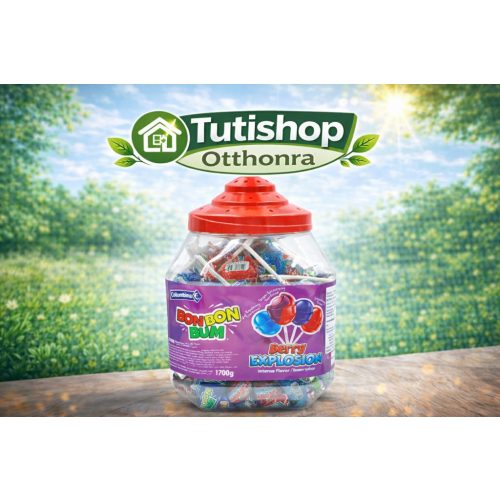 Bon bon bum Berry explosion 17g Rágógumival töltött cukorka