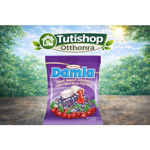 Damla Sour cherry 90g Meggy ízű töltelékkel töltött puhakaramella