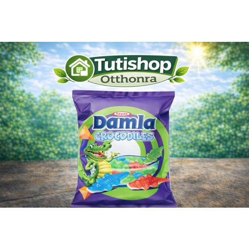 Damla crocodiles 80g Vegyes gyümölcs ízű gumicukorka