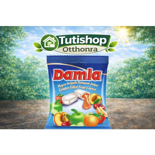 Damla Assorted 90g Vegyes gyümölcs ízű töltelékkel töltött puhakaramella
