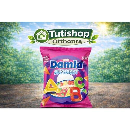 Damla alphabet 80g Vegyes gyümölcs ízű gumicukorka