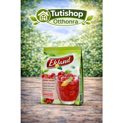 Ekland Raspberry 300g Azonnal oldódó málna ízű tea üdítőitalpor c-vitaminnal