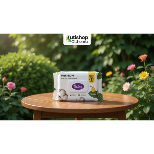 VIOLETA nedves toalettpapír 88db - premium cotton