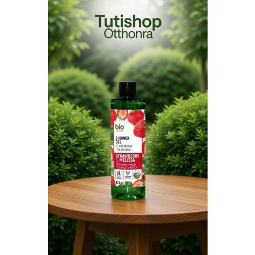 Bio Naturell krémtusfürdő 473ml Eper&melissa