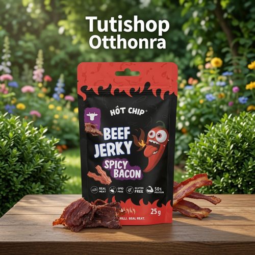 Hot Chip Beef Jerky Bacon & Chilli Bacon és chili Szárított Marhahús 25g