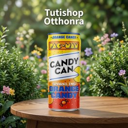   Candy Can Pac-Man Orange Candy 330ml Narancs Ízű Szénsavas Cukorkás Üdítőital