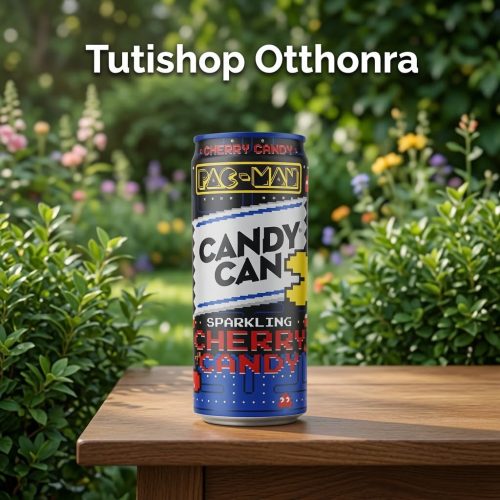 Candy Can Pac-Man Cherry Candy 330ml Cseresznye Ízű Szénsavas Cukorkás Üdítőital
