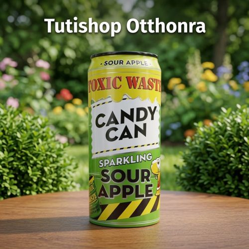 Candy Can Toxic Waste Sour Apple Energy Drink 330ml Savanyú Alma Ízű Szénsavas Cukorkás Energiaital