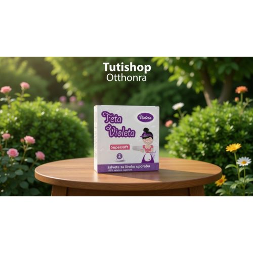 VIOLETA szalvéta 2 rétegű, 25 db – fehér