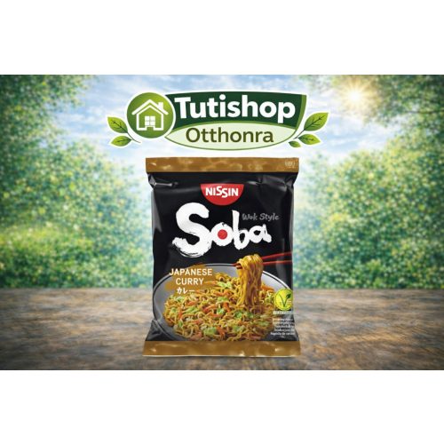 Nissin Soba instant tészta búzalisztből 111g Japán jellegű curry ízesítő szósszal