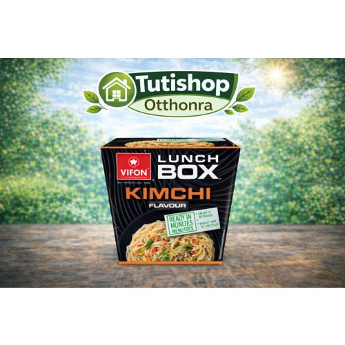 Vifon Lunch Box 85g Kim Chi hagyományos koreai instant rizstészta étel dobozban, csípős