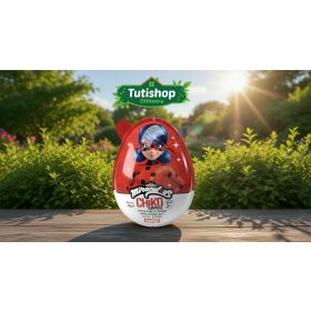   Miraculous-Katicabogár Chiko meglepetéstojás gabona gömbök fehércsokis mogyorókrémben 20gr