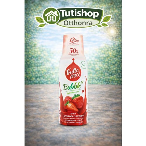 Frutta Max Bubble12 gyümölcsszörp 500ml Eper +DRS