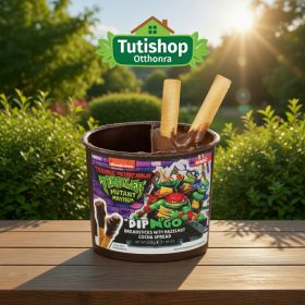   Tini Nindzsa Teknőcök Dip'n go kakaós mogyorókrém és ropogós pálcikák 55gr