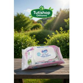   Lara baby soft 72db-os Sensitív nedves törlőkendő, műanyag visszazárható fedéllel, alkohol és parabén mentes