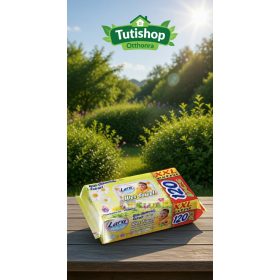   Lara baby soft Chamomile XXL 120db-os Nedves törlőkendő, műanyag visszazárható fedéllel, alkohol és parabén mentes
