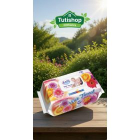   Lara baby soft Gerbera Daisy 120db-os Nedves törlőkendő, műanyag visszazárható fedéllel, alkohol és parabén mentes