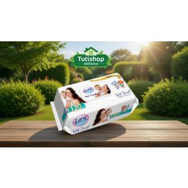   Lara baby soft Premium 120db-os Nedves törlőkendő, műanyag visszazárható fedéllel, alkohol és parabén mentes