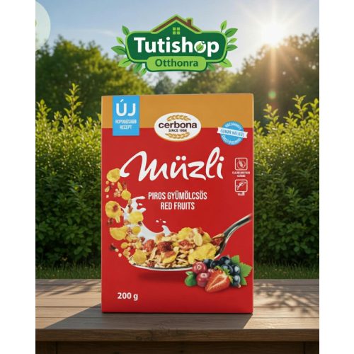 Cerbona müzli piros gyümölcsös 200g