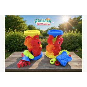 Homokozó játékszett malommal hálóban