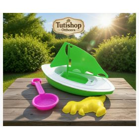 Homokozó szett + hajó hálóban