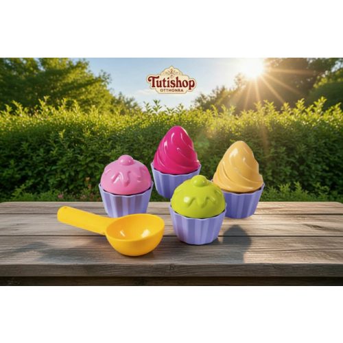 Muffin homokozó játékszett zacskóban