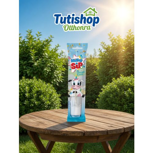 Milky Sip Szívószál 30g Unikornis (Vanília-Tutti-Frutti-Erdei Gyümölcs)