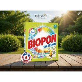 Biopon takarékos kompakt mosópor 240g Color 4 mosásos