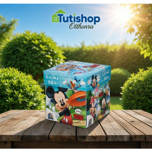 Mickey egér doboz játékkal és csokis keksszel 10g