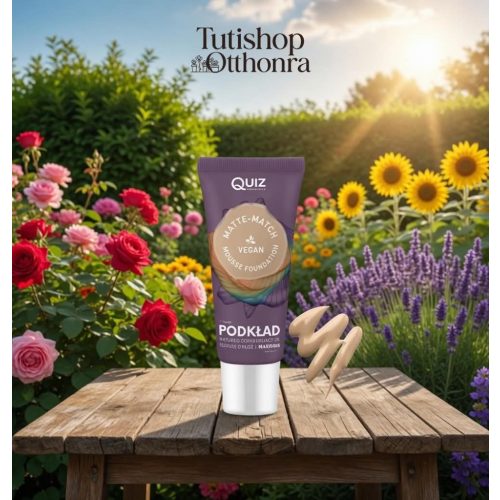 Quiz Matte Match matt hatású mousse alapozó glicerinnel 30ml No 02 Beige